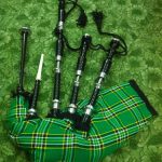 Rosewood-Irish-National-Tartan-Bagpipe-Black-side