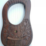 Rosewood-Lyre-Harp-10-Strings-Detailed