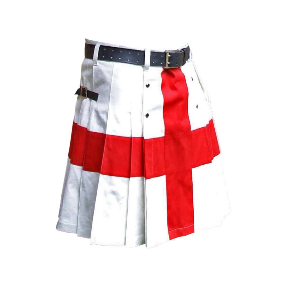 St George’s Cross Kilt, St George’s kilt, England Flag kilt, Kilt for men