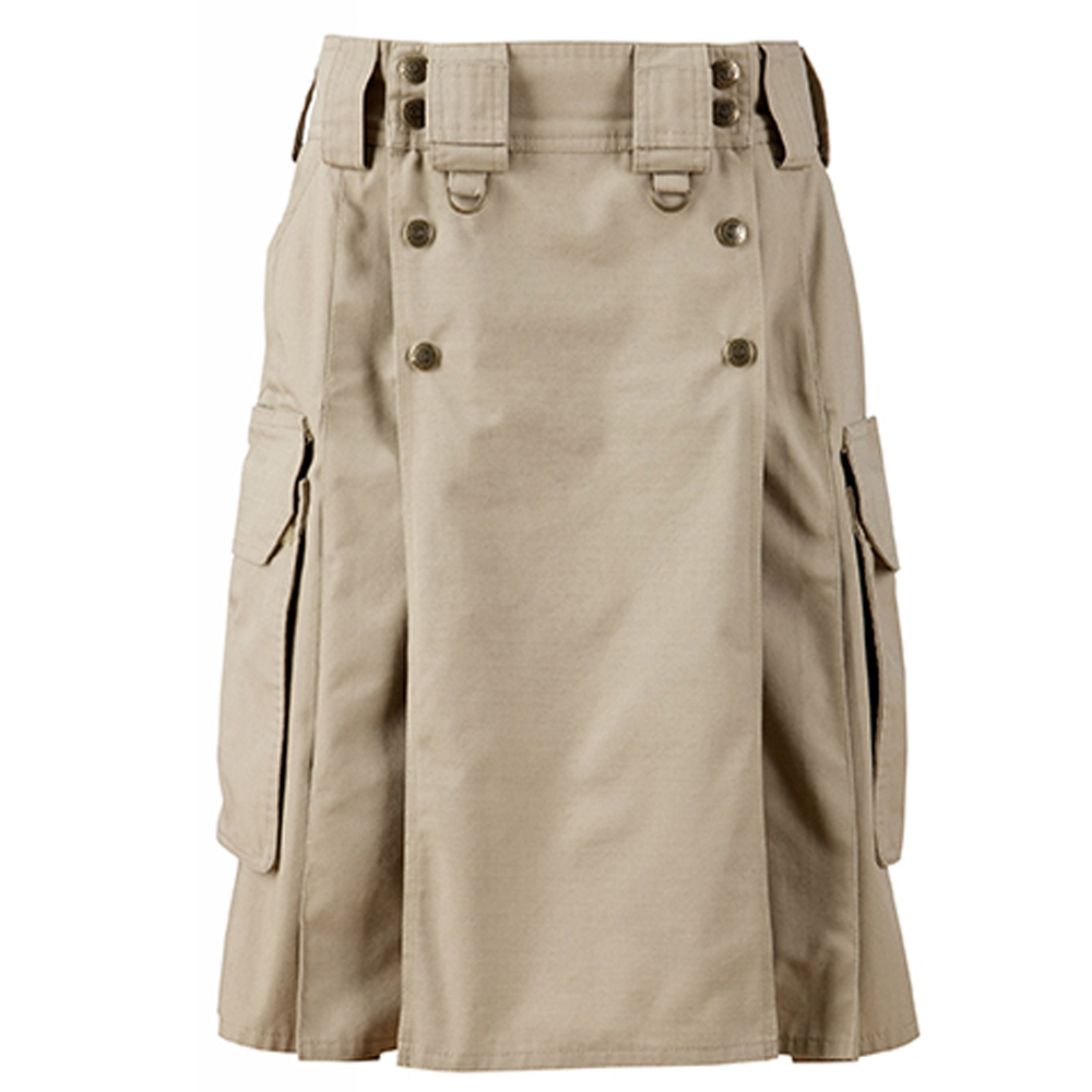 Tactical kilt, Beige tactical kilt, Tactical kilt by kilt and Jacks