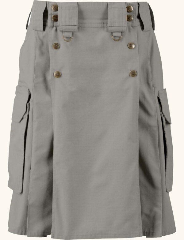 Tactical kilt, Grey tactical kilt, Tactical kilt by kilt and Jacks