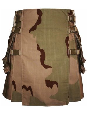 desert camo kilt, hiker kilt, hiking kilt, Camouflage kilt