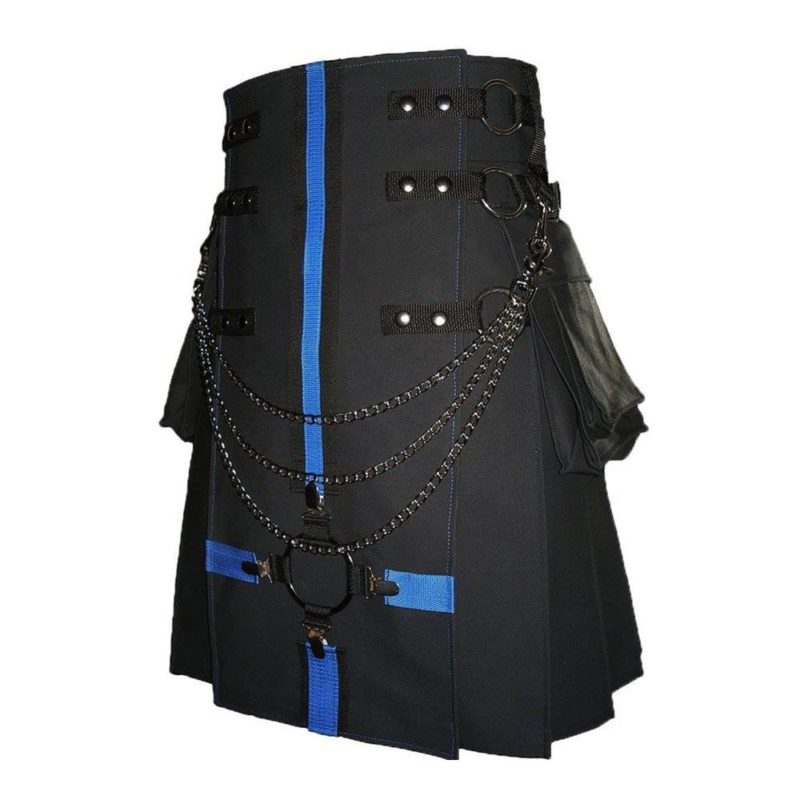 Chained Gothic Utility Kilt two toned