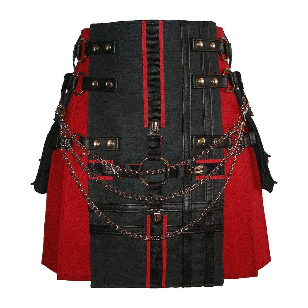 Interchangeable Gothic Cross Utility Kilt for Men - Kilt and Jacks