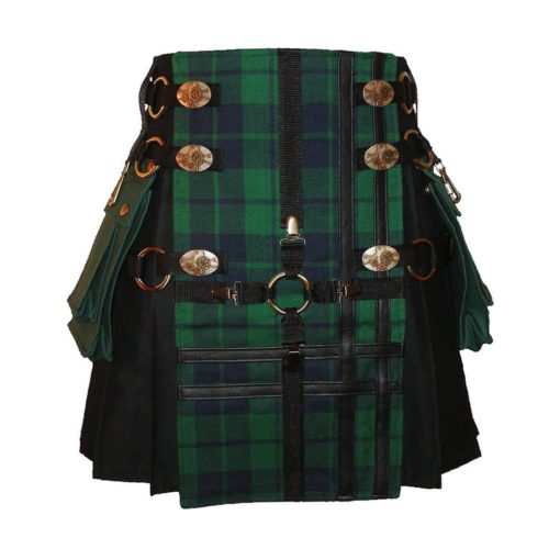 Cross-Hybrid-Tartan-Utility-Kilt interchangeable kilt, tartan kilt, hybrid kilt, tartan kilt for sale