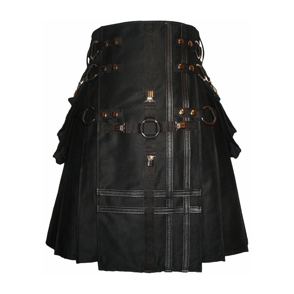 double cross kilt, cross kilt, gothic kilt, utility kilt, kilt for sale