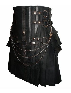 Double Cross Kilt, Cross Kilt, Gothic Kilt, Utility Kilt, Kilt zu verkaufen