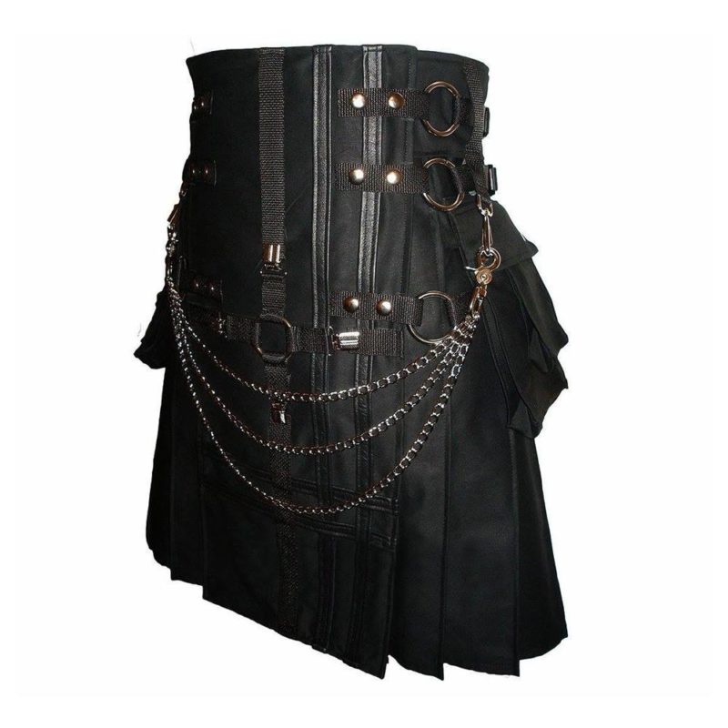 double cross kilt, cross kilt, gothic kilt, utility kilt, kilt for sale