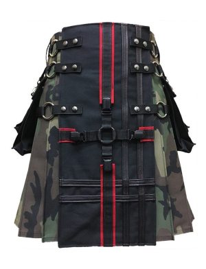 gothic kilt, interchangeable kilt, camo kilt, kilt for men