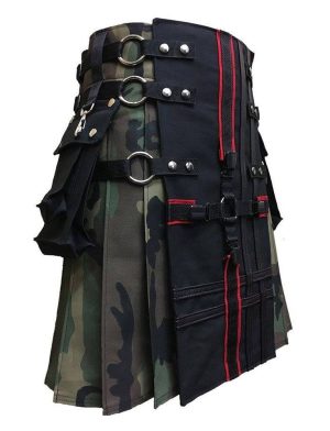 gothic kilt, interchangeable kilt, camo kilt, kilt for men