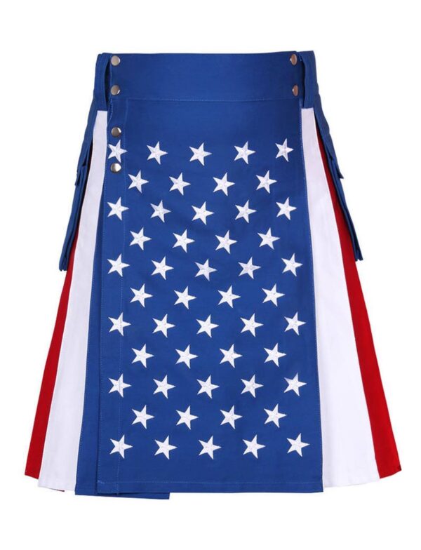 American-flag-utility-kilt-USA USA flag kilt, American flag kilt, American Kilt, USA kilt, USA flag utility kilt