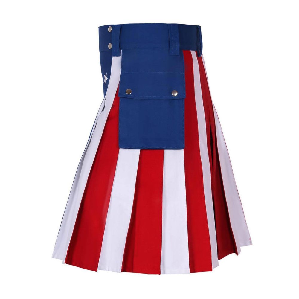 USA flag kilt, American flag kilt, American Kilt, USA kilt, USA flag utility kilt