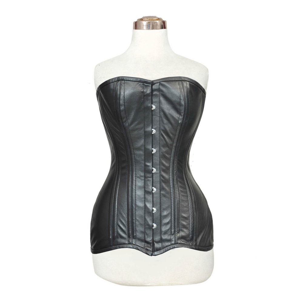 Overbust leather corset, leather corset, heavy duty overbust leather corset, heavy duty corset, heavy duty corset.