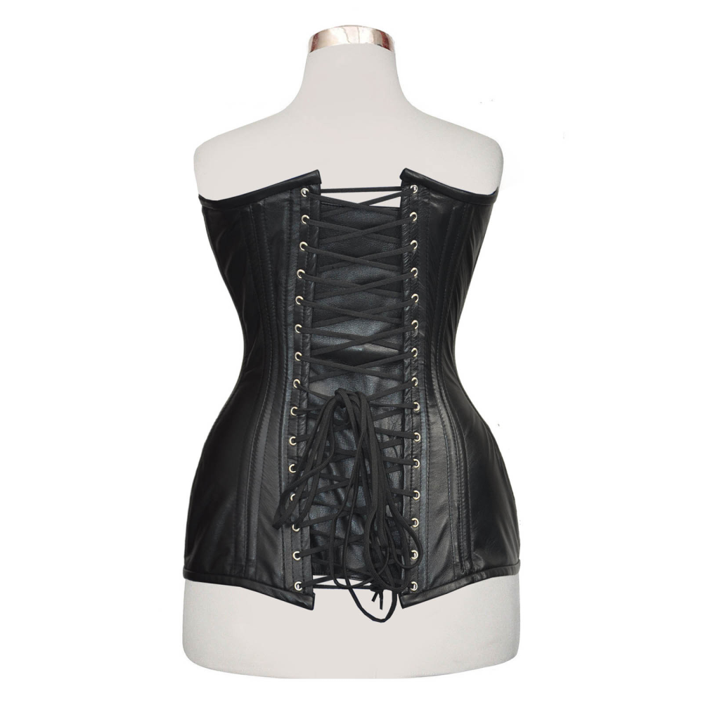 Overbust leather corset, leather corset, heavy duty overbust leather corset, heavy duty corset, heavy duty corset.