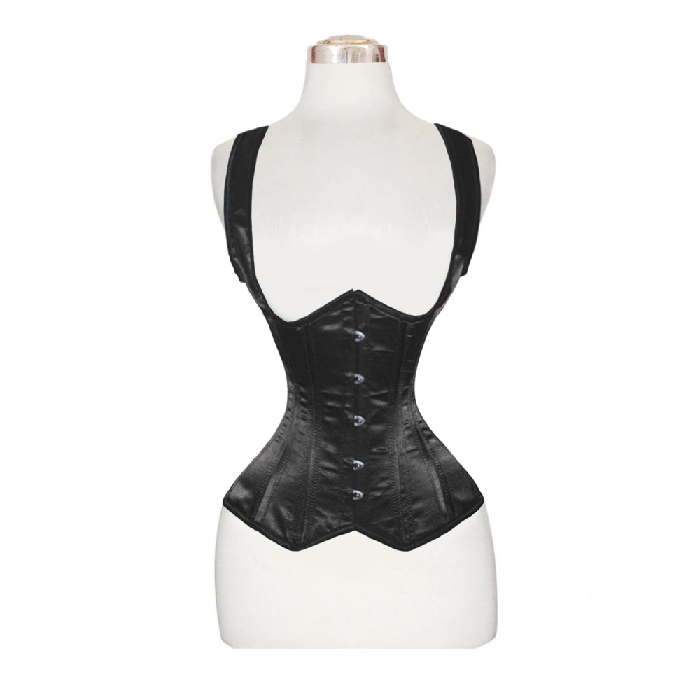 underbust satin corset, satin corset, underbust corset for women