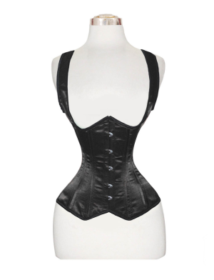 underbust satin corset, satin corset, underbust corset for women