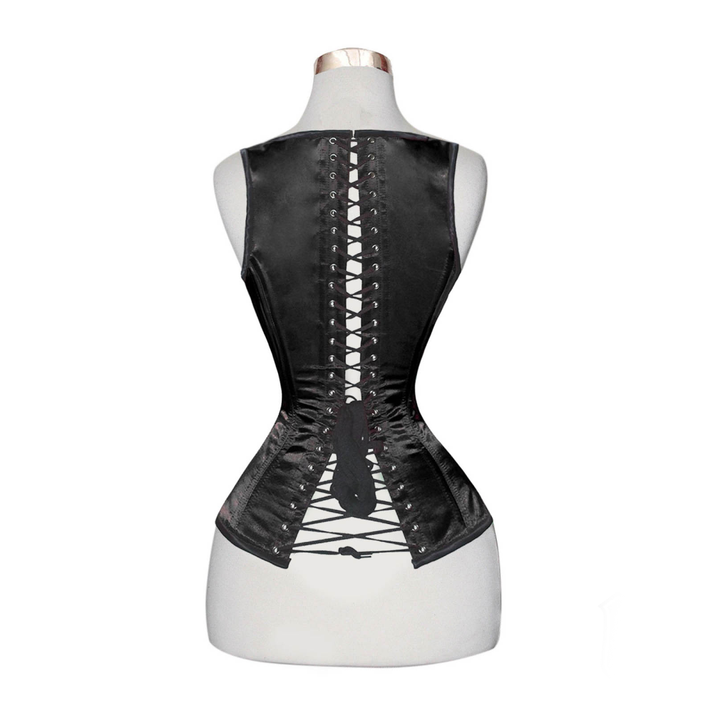 underbust satin corset, satin corset, underbust corset for women