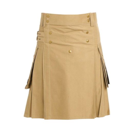 Signature-Utility-Kilt-Main signature kilt, signature utility kilt, decent utility kilt, khaki utility kilt, utility kilt for men