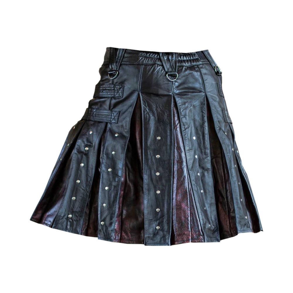 Buy Steampunk Men's Leather Kilt - Kilts for Men 00121 | Kilt and Jacks