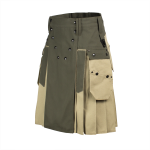 Two-Toned-Workman-Utility-Kilt-green-beige