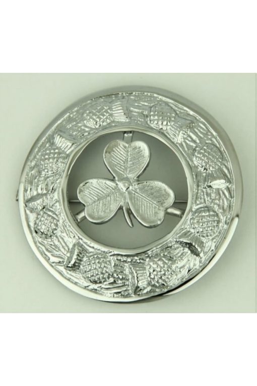 Shamroc- Silver-Brooch