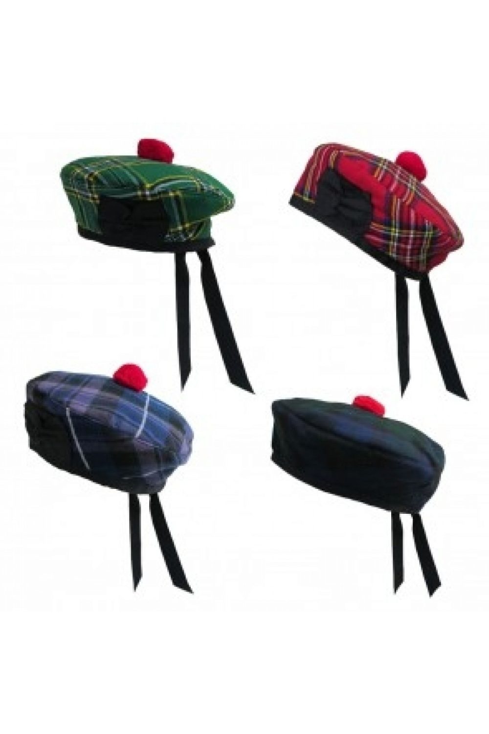 balmoral hats, Caps, Tartan balmoral hats