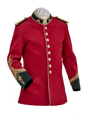 Veste militaire britannique, tunique vers, veste militaire, veste 1879