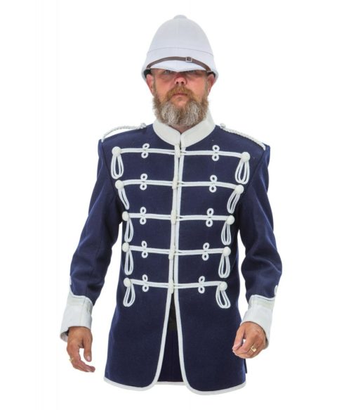 1879-Natal-Carbines-Officers-Patrol-Jacket Patrol war jacket, mens jacket, military jacket, braided white jacket