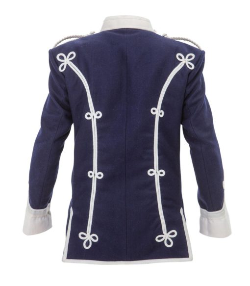 Patrol war jacket, mens jacket, military jacket, braided white jacket