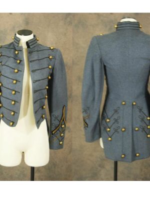 grey tailcoat, military tailcoat, mens military coats, custom military tailcoat