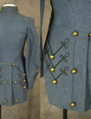 grey tailcoat, military tailcoat, mens military coats, custom military tailcoat
