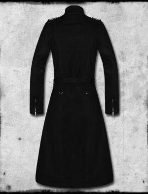 Black steampunk coat, black coat, gothic coat, gothic steampunk coat, black steampunk gothic coat