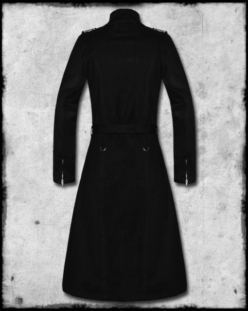 Black steampunk coat, black coat, gothic coat, gothic steampunk coat, black steampunk gothic coat