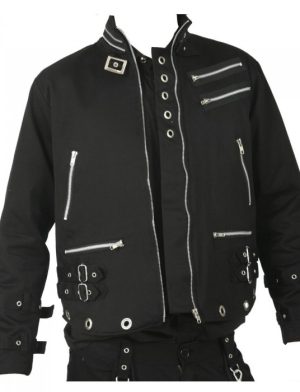 bondage jacket, gothic jacket, heavy duty gothic jacket, mens gothic jacket