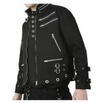 Bondage-Gothic-Chaqueta-con-Zipper-sidePockets