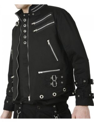 bondage jacket, gothic jacket, heavy duty gothic jacket, mens gothic jacket