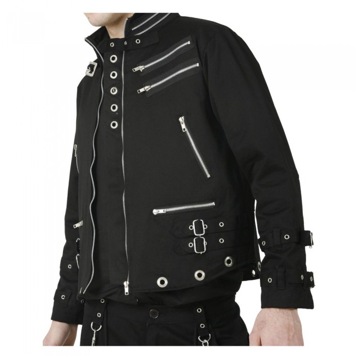 bondage jacket, gothic jacket, heavy duty gothic jacket, mens gothic jacket
