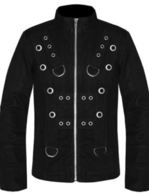 chaqueta bondage, chaqueta gótica, chaqueta de metal pesado, chaqueta meta resistente