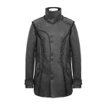 Punk-Stand-Collar-Ropes-Coat-for-Men-front