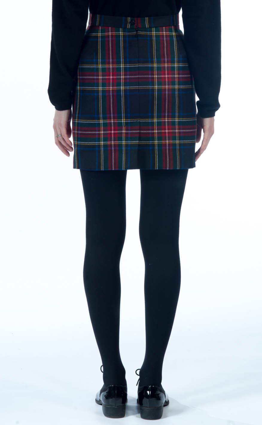 Tartan Minirock aus Tartan für Damen.