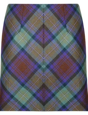 Tartan Mini skirt made up of tartan designed for women.