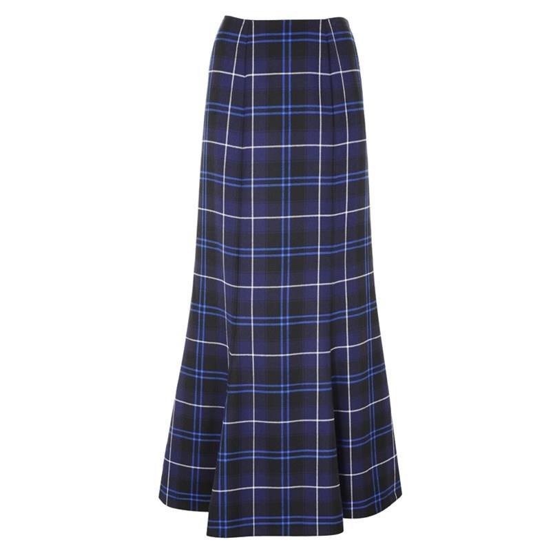 Tartan Fluted Long skirt is designed for women who loves taratn.