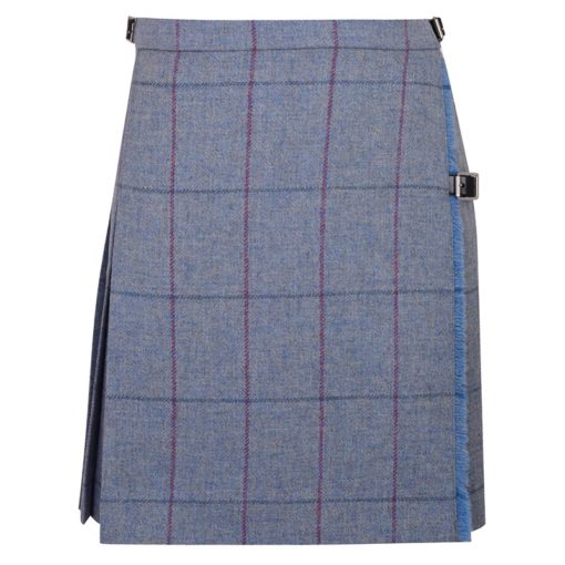 Tweed-Mini-Kilt-Pattern Tweed Mini Kilt with stripes for women.