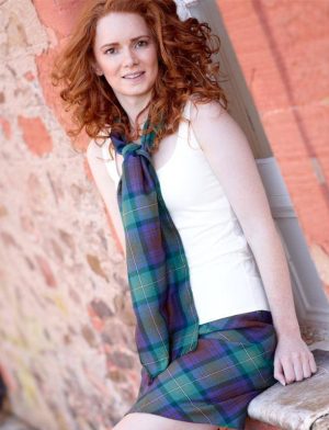 Tartan Mini skirt made up of tartan designed for women.