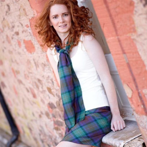 Tartan-Mini-Skirt-main Tartan Mini skirt made up of tartan designed for women.