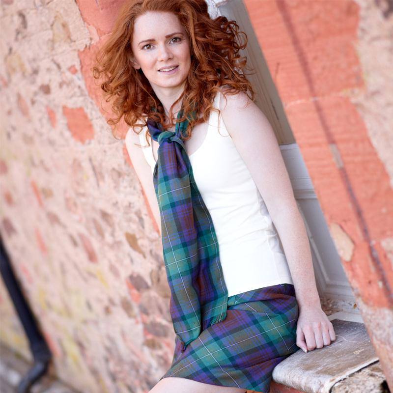 Tartan Mini skirt made up of tartan designed for women.