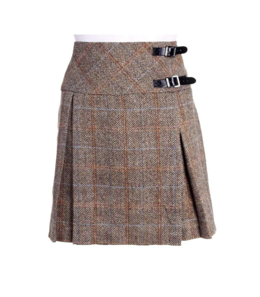 Harris-Tweed-Mini-Kilt Harris Tweed Billie-Style Kilt for Women.