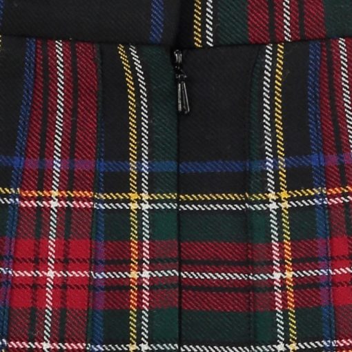 Fiona Tartan Pleated Skirt designed for women to wear on casual occasion.