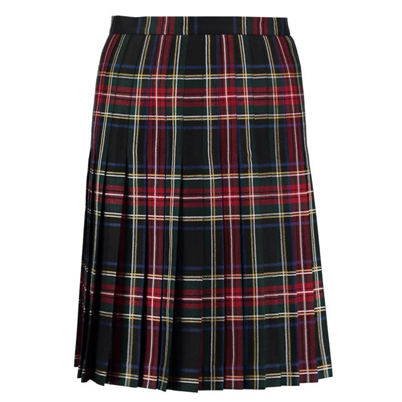 Jupe plissée Fiona Tartan conçue pour les femmes à porter lors d'occasions décontractées.