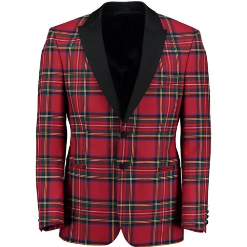 Tartan-Dinner Jacket-for-men Tartan Dinner Jacket for men which is custom made.